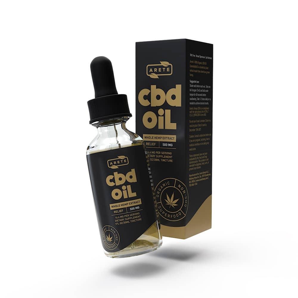 The product image for 500mg Organic CBD Oil