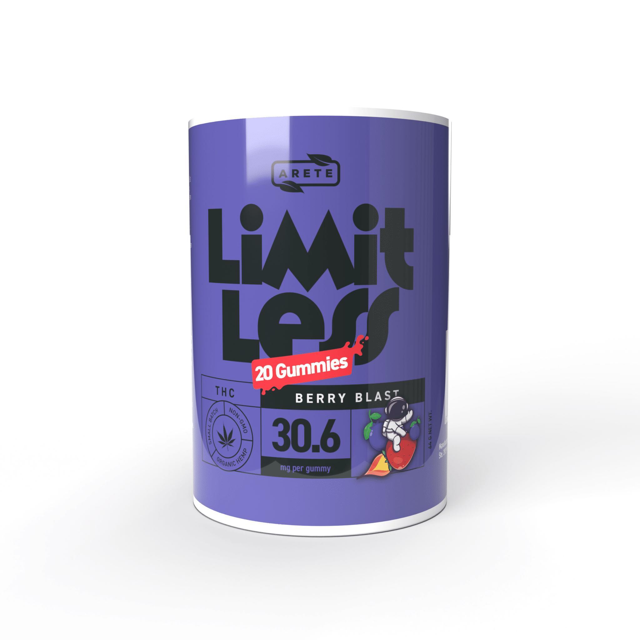 A gallery image for Limitless Delta 8, 9 and 10 THC Gummies