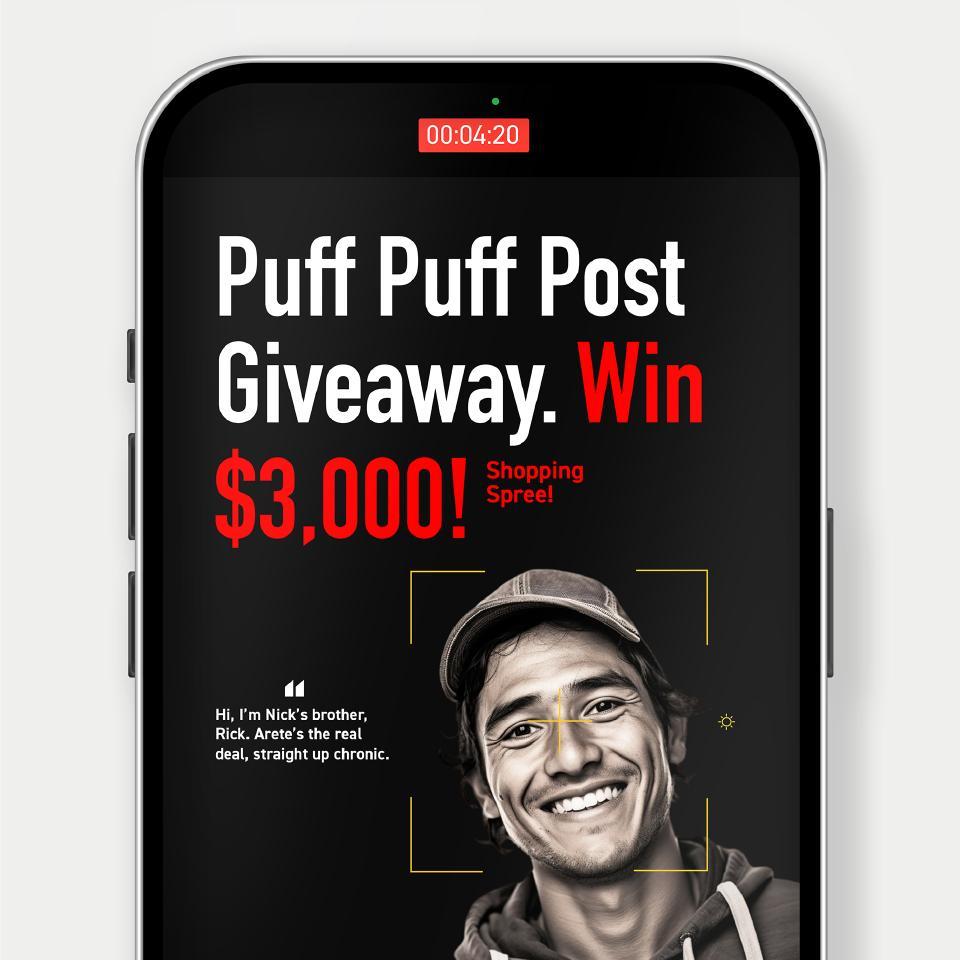 Puff, Puff, Post: Arete 420 Giveaway 2025 Image